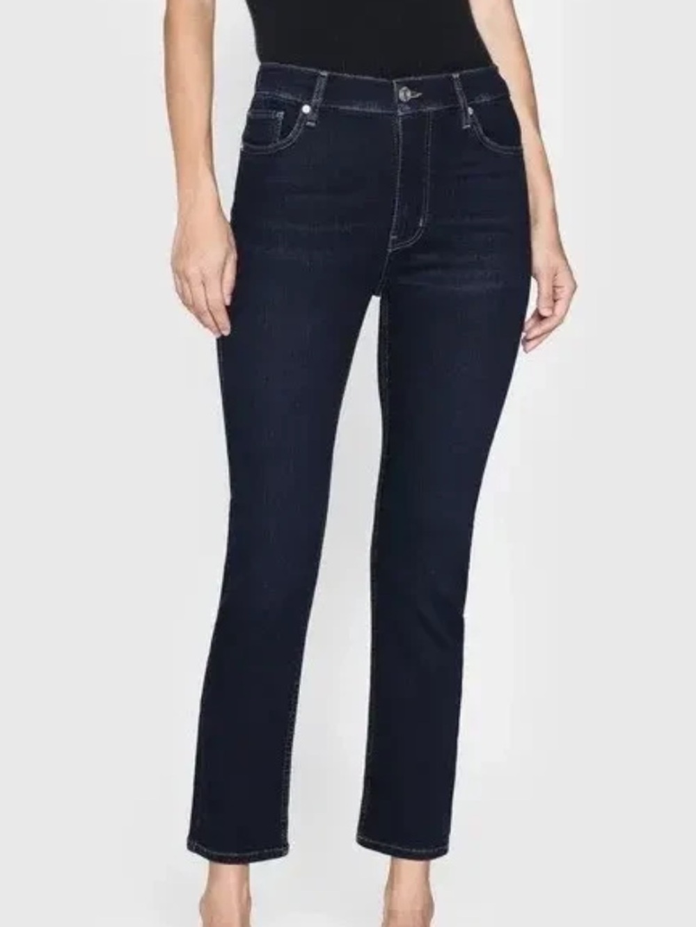 FRAME LE HIGH STRAIGHT HIGH RISE JEANS IN PARKWAY BLUE SIZE 28 $228 - Picture 3 of 8
